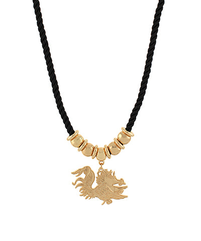 Gamecock necklace, black, preorder