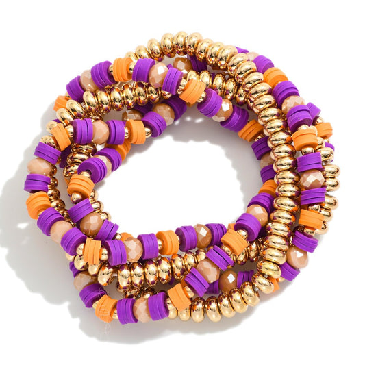 Orange and purple bracelet