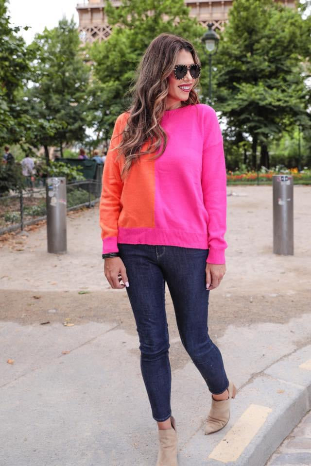 One and Only Two-Toned Sweater