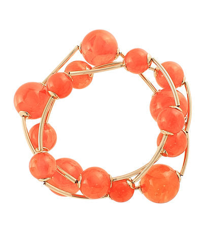 Orange beaded bracelet