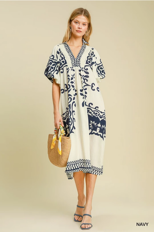 Meet me in Santorini Dress