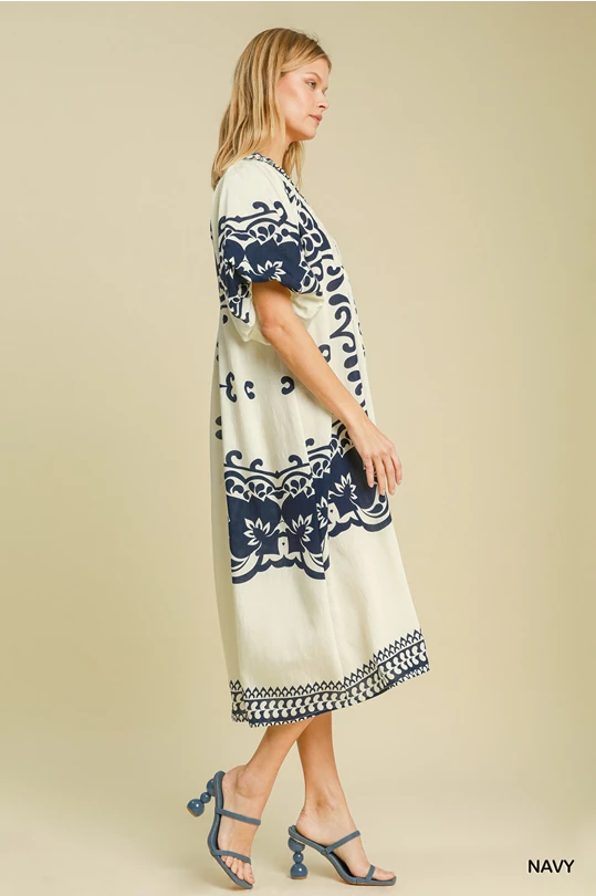 Meet me in Santorini Dress