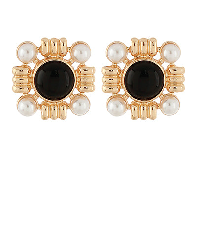 Pearl and Stone studs
