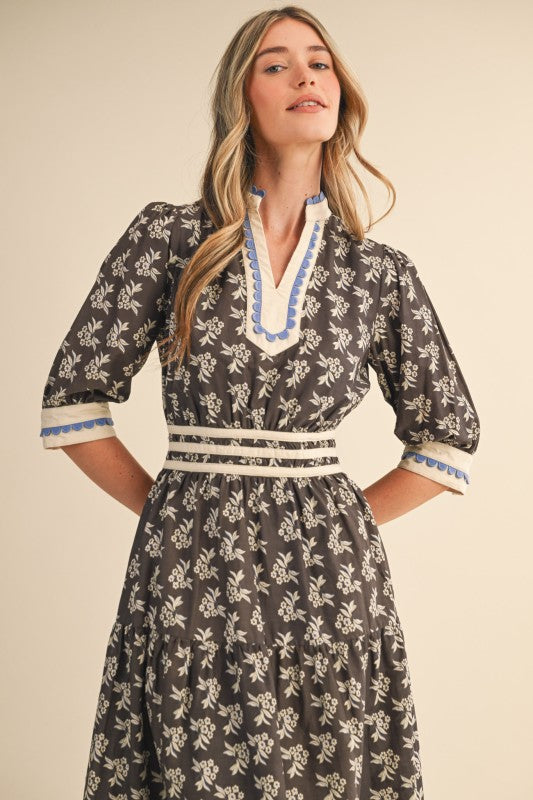 PREORDER- Wildflower Fields Midi Dress