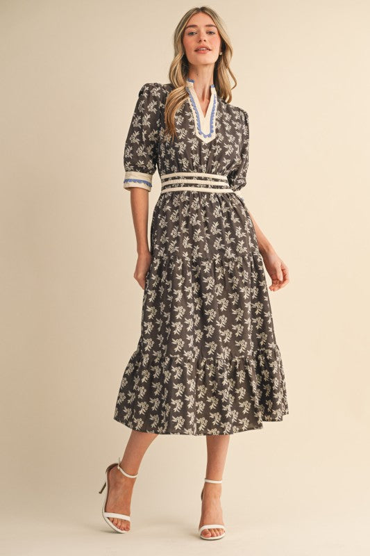 PREORDER- Wildflower Fields Midi Dress