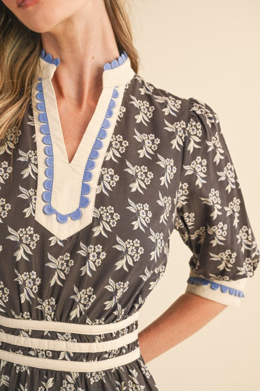 PREORDER- Wildflower Fields Midi Dress