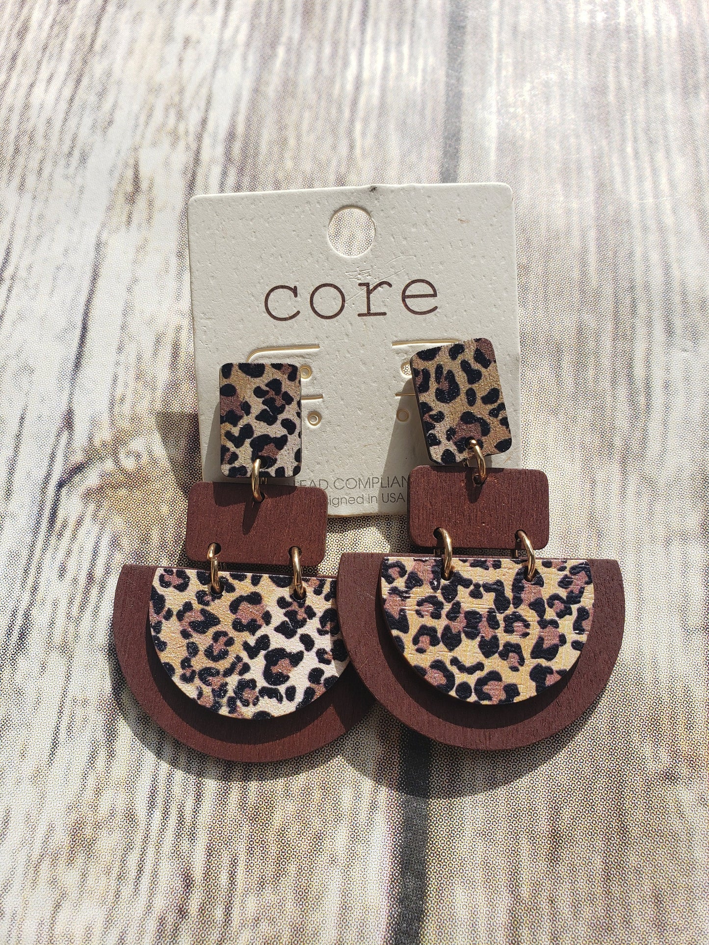 Cheetah earrings