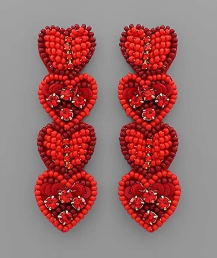 You stole my heart earrings