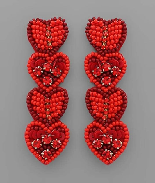 You stole my heart earrings