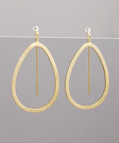 Scratched Teardrop Earrings