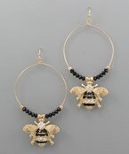 Bee Charm Earrings