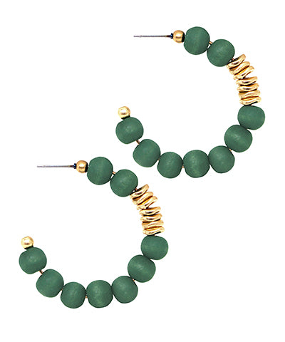 Green and Gold Hoops