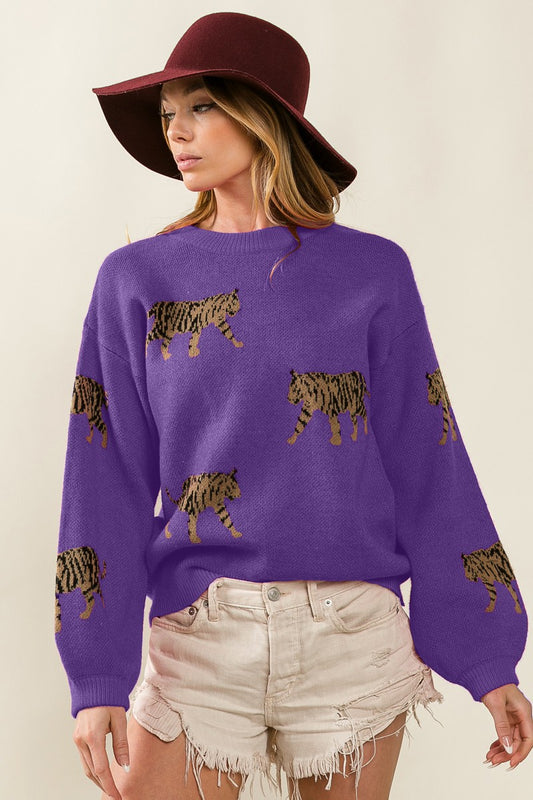 Tiger Sweater, Violet