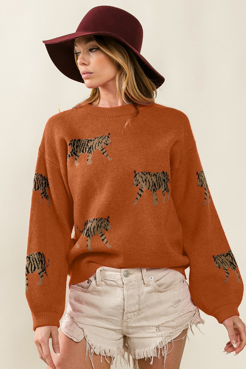 Tiger Sweater, Rust is