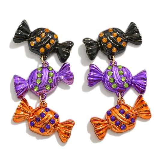 Halloween Candy earrings