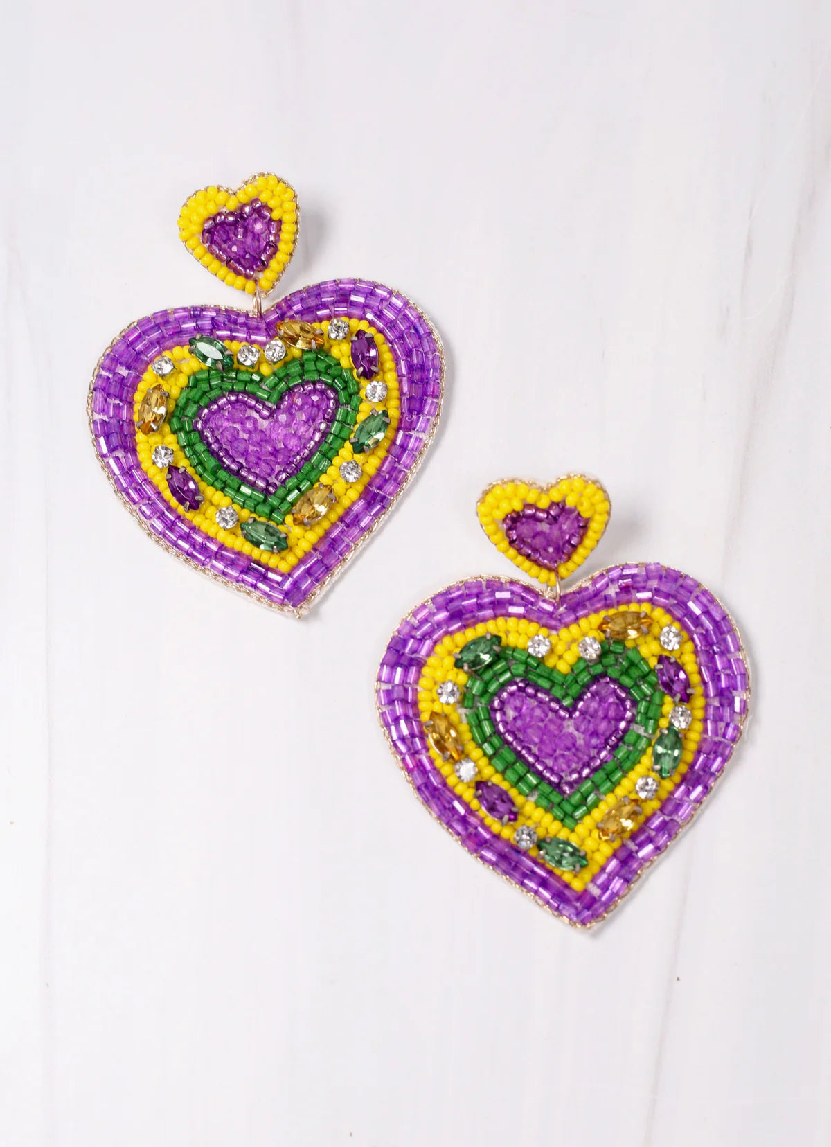 Mardi Love Heart Earring bc