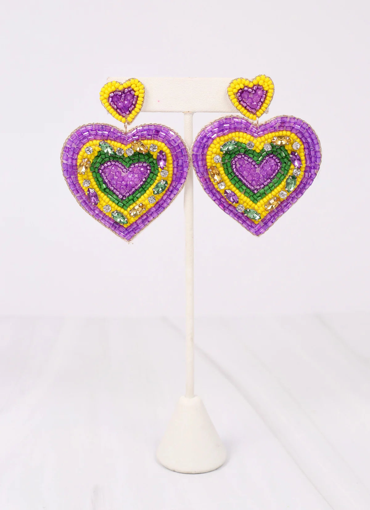 Mardi Love Heart Earring bc