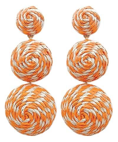 Orange all the way earrings