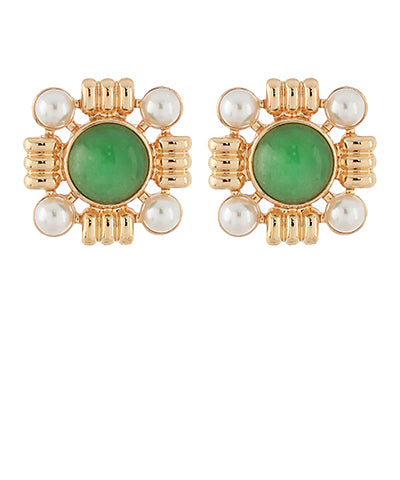 Pearl and Stone studs