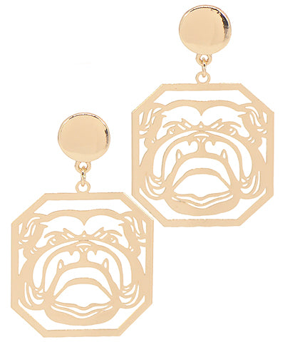 Bulldog earrings