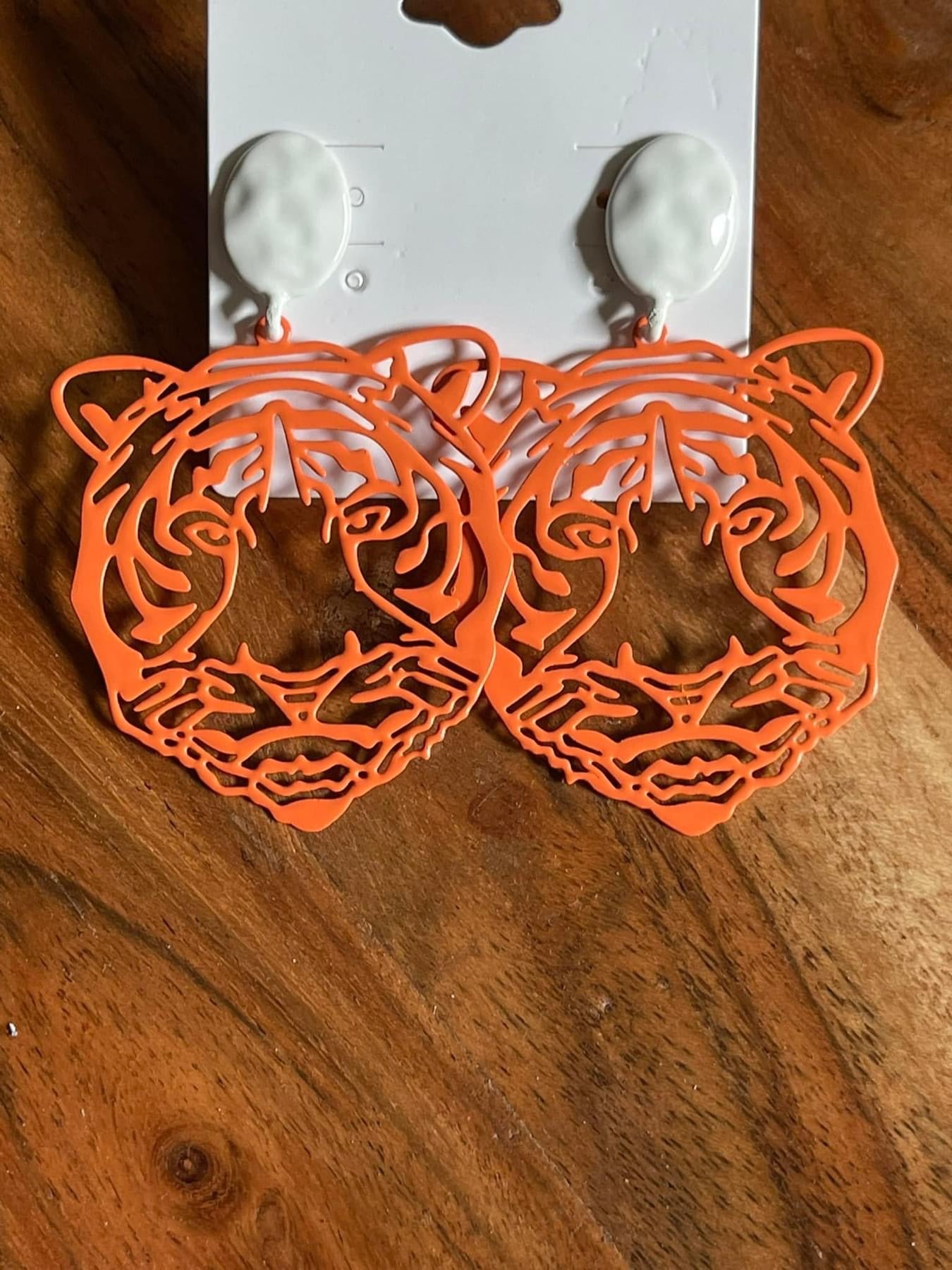 Game day ready tiger heads