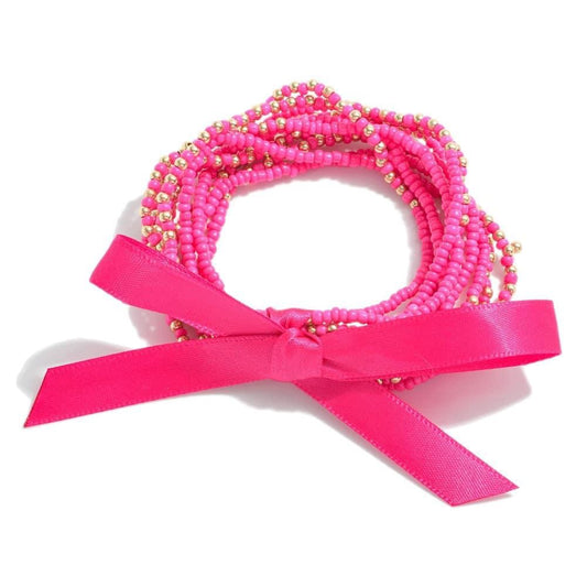 Hot pink bracelets