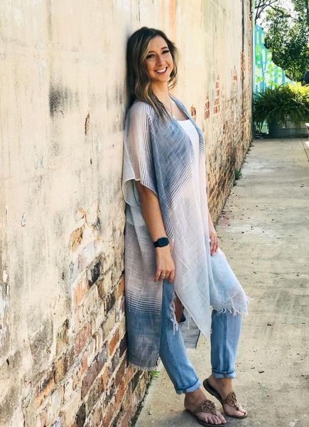 Pink and Blue Kimono