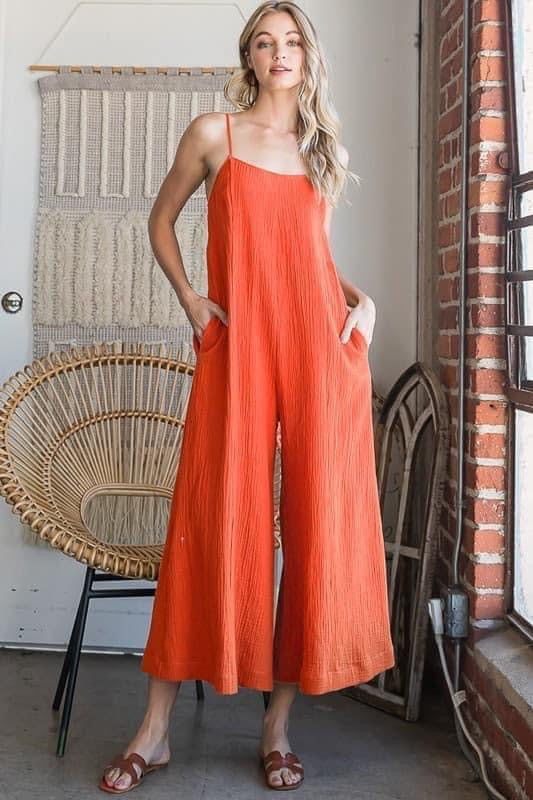 Orange Romper