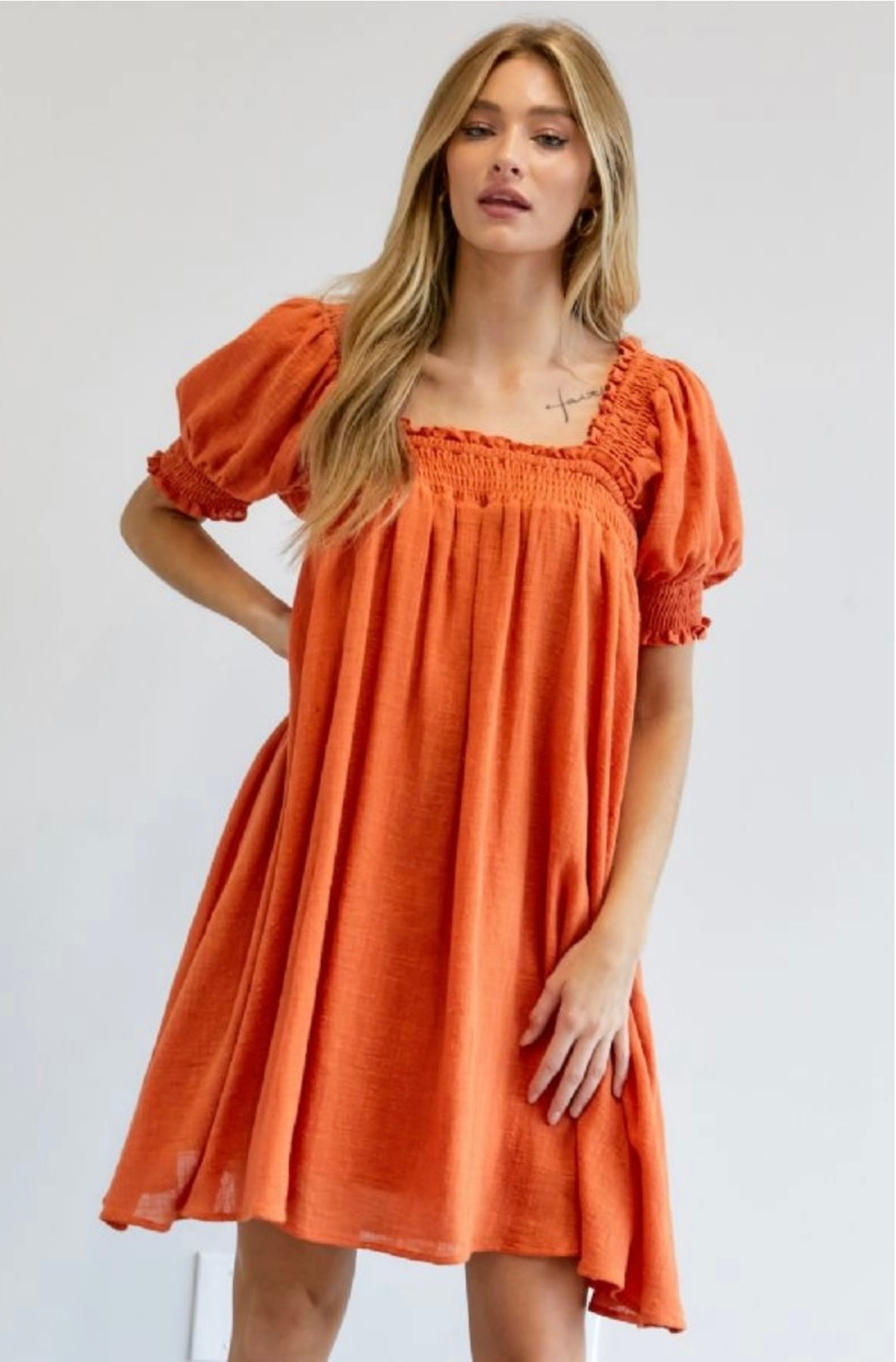 Dusty orange dress