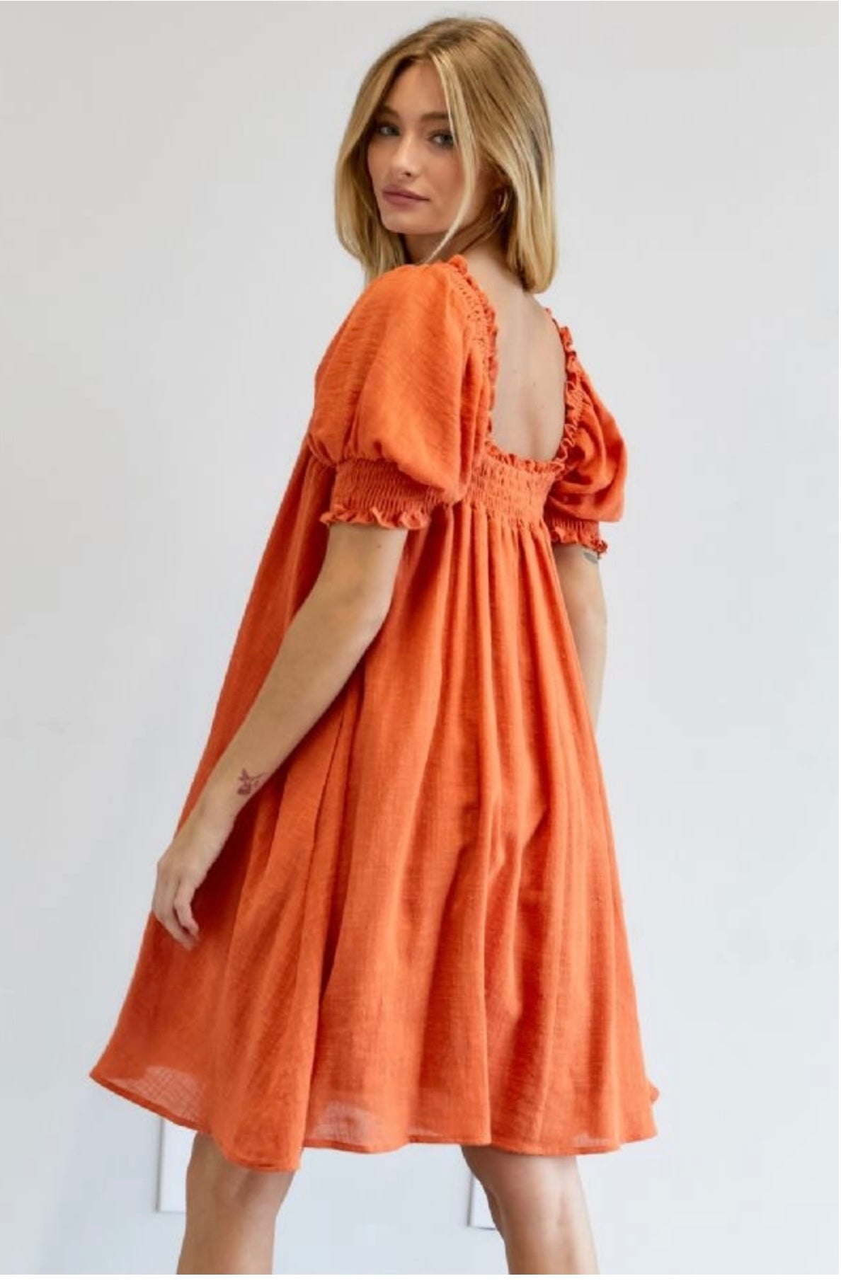 Dusty orange dress