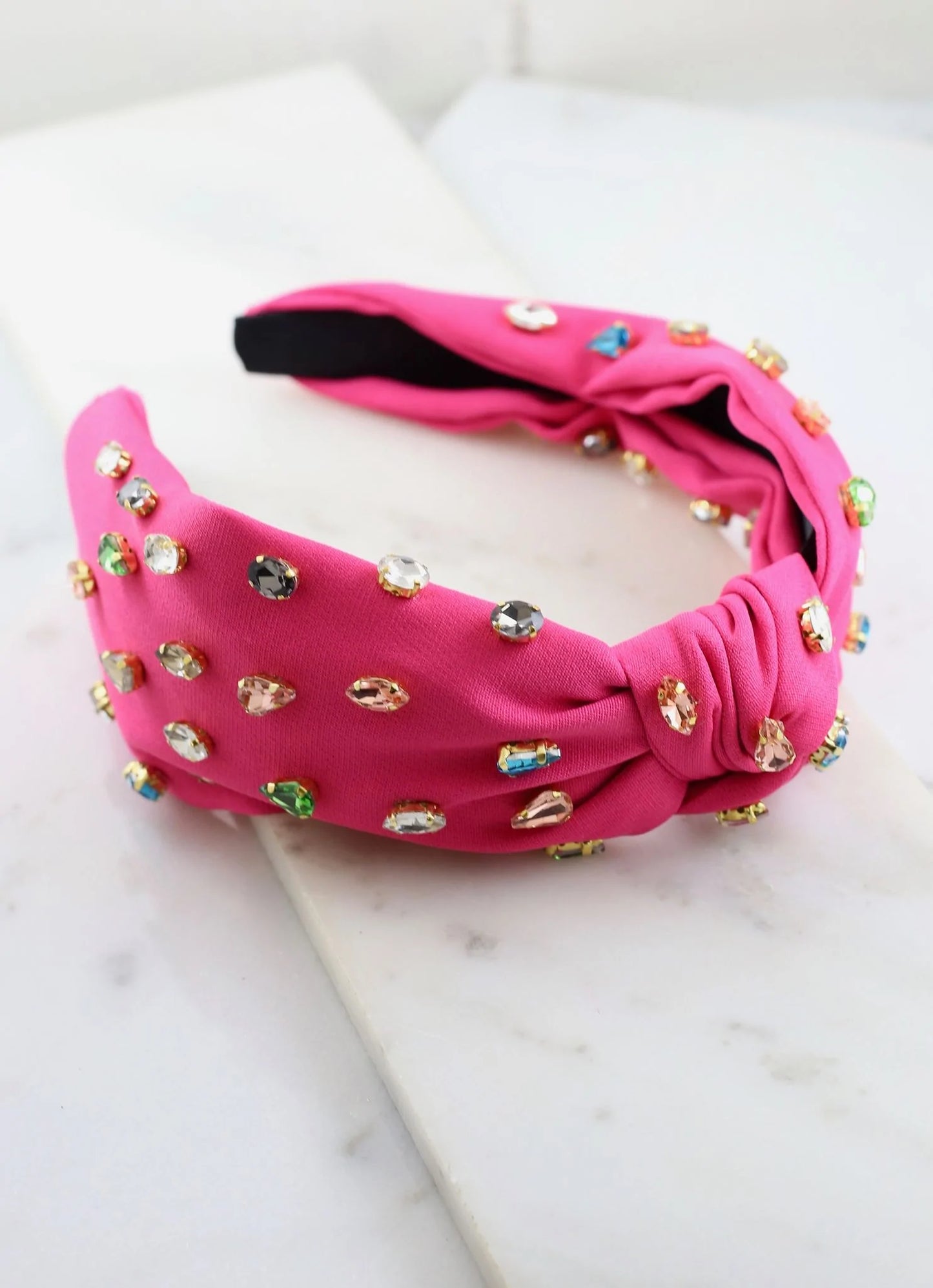 Jeweled headband pretty pink