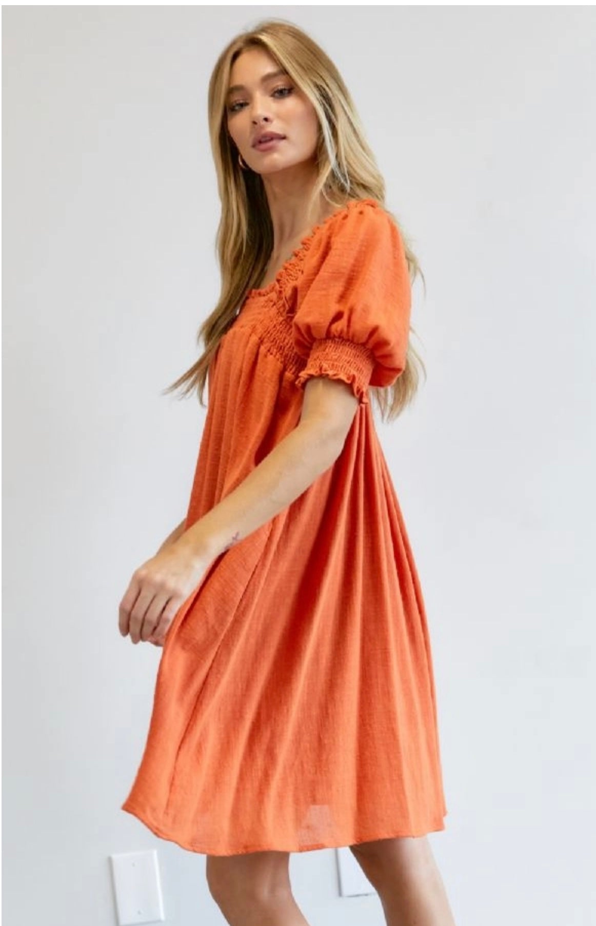 Dusty orange dress