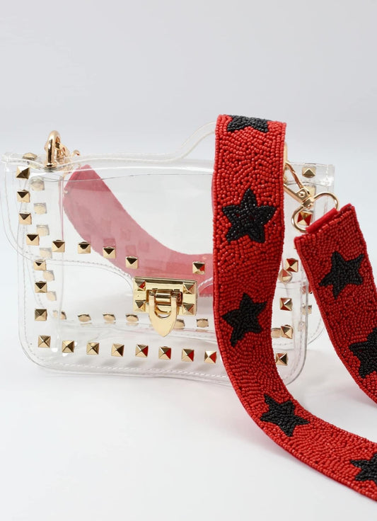 Black and red stars strap, strap only