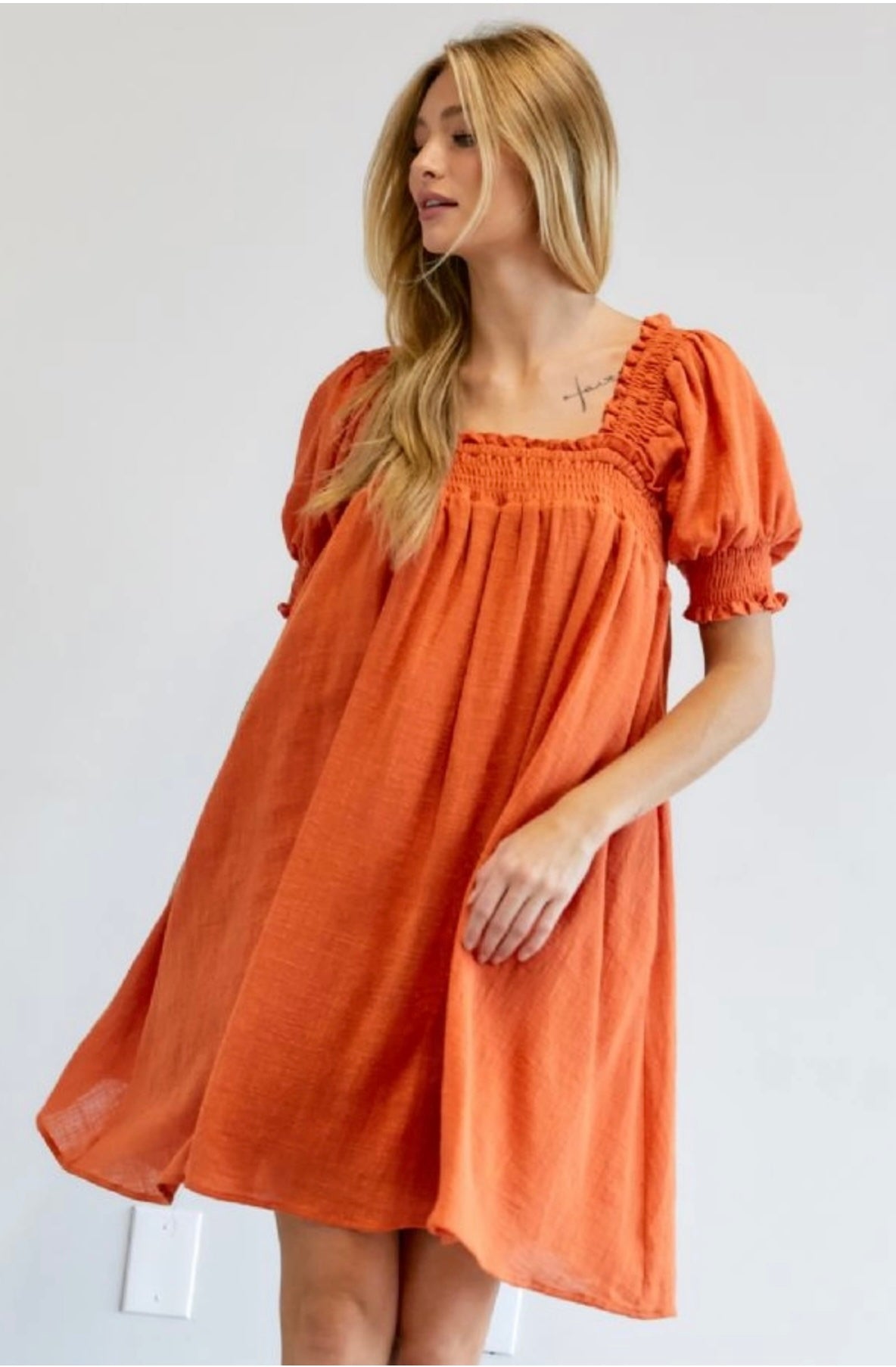 Dusty orange dress