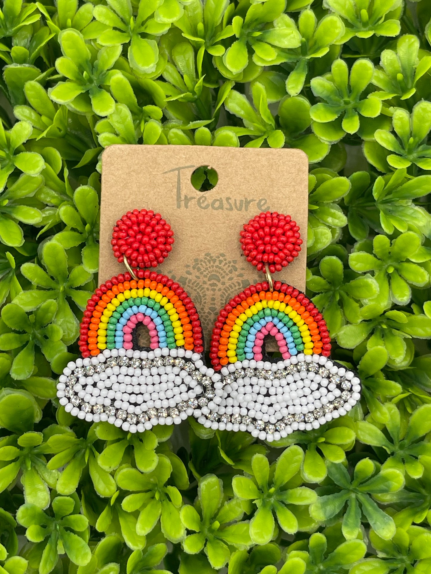 Itty bitty rainbow earrings