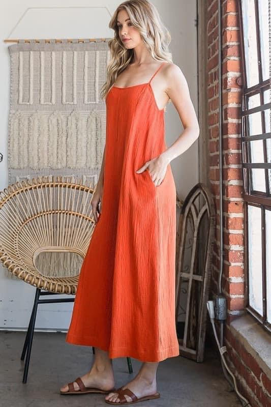 Orange Romper