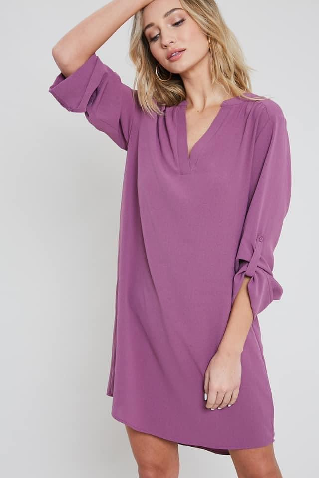 Tab Sleeve dress