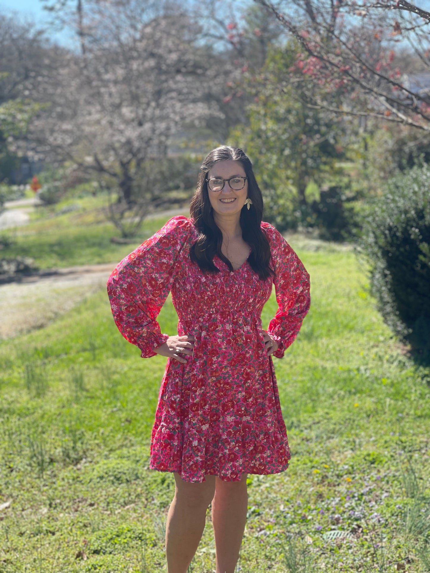 Pink mix dress