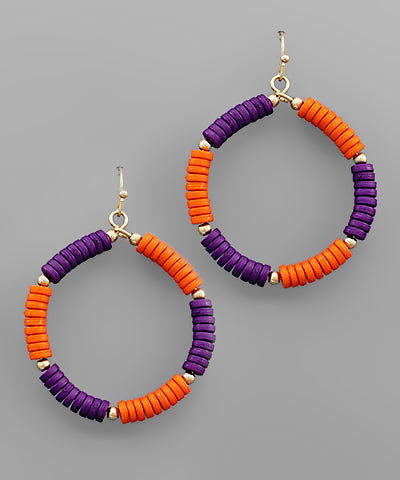 Orange and purple hoops