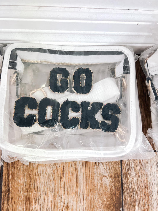 Go Cocks clear stadium bag