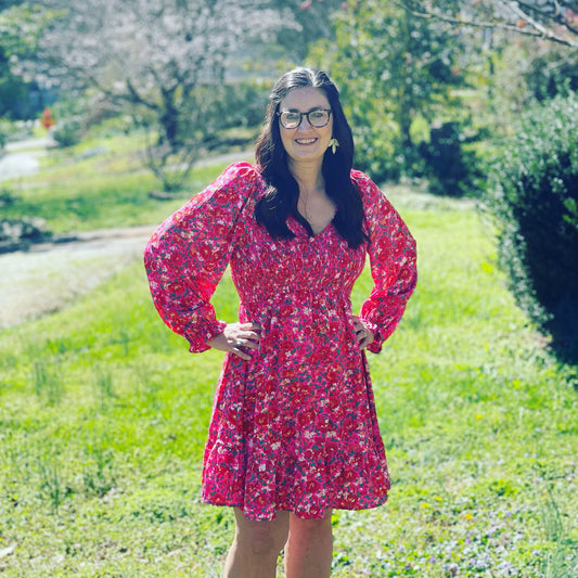 Pink mix dress