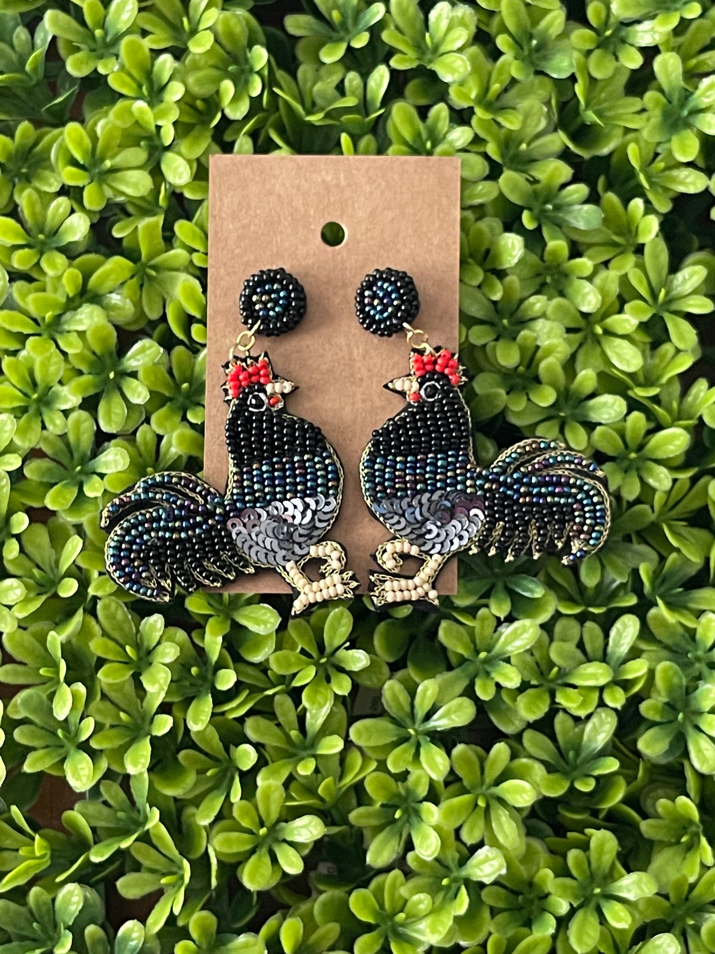 Gamecock earrings